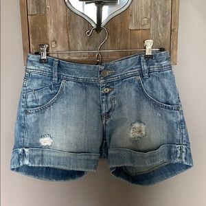 Express denim shorts